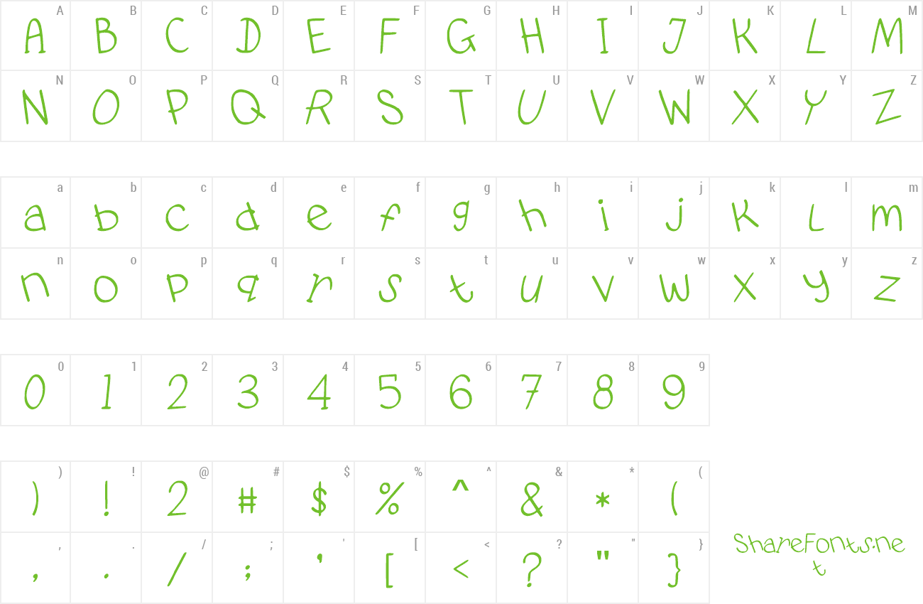 Font PidginDance preview